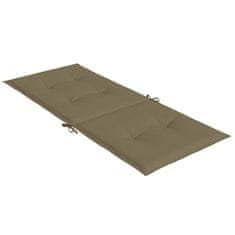 Vidaxl Blazina za stol 2 kosa melanž taupe 120x50x4 cm blago