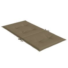 Vidaxl Blazina za stol 2 kosa melanž taupe 100x50x4 cm blago