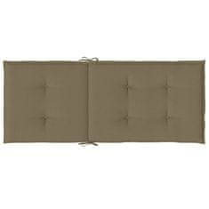 Vidaxl Blazina za stol 4 kosi melanž taupe 120x50x4 cm blago