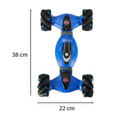 slomart Daljinsko voden RC kaskaderski avto 2 v 1 360 blue