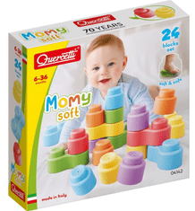 Quercetti Momy Soft kocke, 6-36 mesecev, 24/1