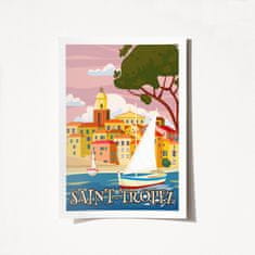 Wallity Plakat A3, Saint Tropez - 2008