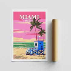 Wallity Plakat A3, Miami - 2016