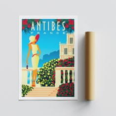 Wallity Plakat A3, Antibes - 1977