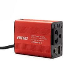 AMIO Power inverter 12V/230V 150W/300W 2xUSB