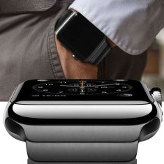 NEW Alogy zapestnica iz nerjavečega jekla za Apple Watch 1/2/3/4/5/6/7/8/SE (38/40/41 mm) črna