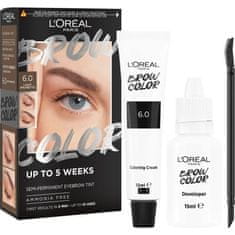 Loreal Paris Brow Color Semi-Permanent Eyebrow Tint pol-trajna barva za obrvi 1 kos Odtenek 6.0 light brunette