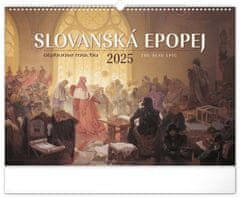 Notique NOTIKVIS Stenski koledar Slovanska epopeja - Alfons Mucha 2025, 48 x 33 cm