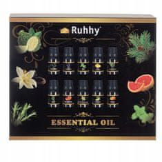 Ruhhy Set 10x 15ml aromatičnih eteričnih olj dišav za difuzorje