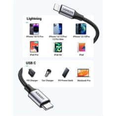 Ugreen USB-C na Lightning kabel 1m - box