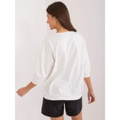 RELEVANCE Ženska bluza z izrezom v obliki črke V v barvi ecru RV-BZ-9495.69_407963 Univerzalni