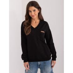 RELEVANCE Ženska bluza z izrezom v obliki črke V črna RV-BZ-9244.19X_408067 Univerzalni