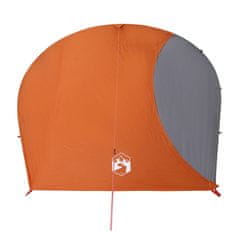 Vidaxl Šotor za kampiranje za 4 osebe oranžen vodoodporen