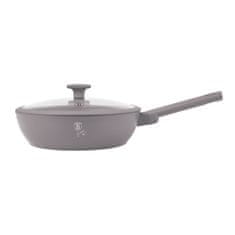 Ponev WOK s titanovo površino in pokrovom 28 cm Taupe Collection BH-8094