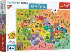 Trefl Puzzle Zemljevid Češke republike 44 kosov