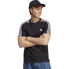 Adidas Majice črna XXL Essentials Single Jersey 3-stripes Tee