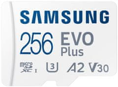 Samsung EVO Plus 2024 MicroSDXC 256 GB + adapter SD / CL10 UHS-I U3 / A2 / V30