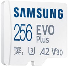 Samsung EVO Plus 2024 MicroSDXC 256 GB + adapter SD / CL10 UHS-I U3 / A2 / V30