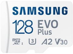 Samsung EVO Plus 2024 MicroSDXC 128 GB + adapter SD / CL10 UHS-I U3 / A2 / V30