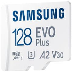 Samsung EVO Plus 2024 MicroSDXC 128 GB + adapter SD / CL10 UHS-I U3 / A2 / V30