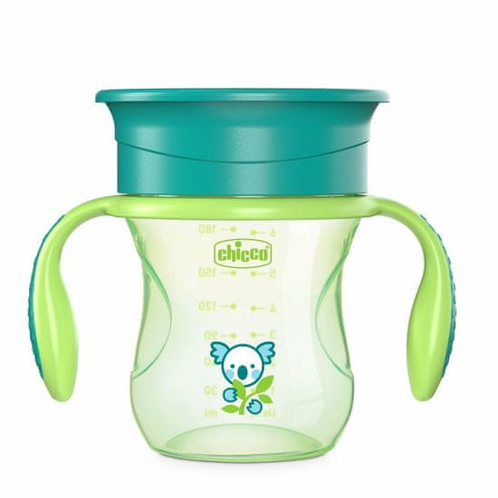 Chicco Učna skodelica 360 od 12m, 200ml, zelena