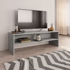 Vidaxl TV omarica betonsko siva 120x40x40 cm inženirski les