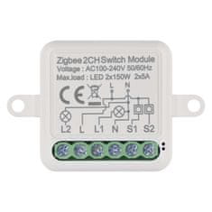 Emos GoSmart stikalni modul IP-2102SZ, ZigBee, 2-kanalni