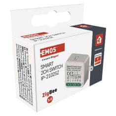 Emos GoSmart stikalni modul IP-2102SZ, ZigBee, 2-kanalni