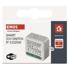 Emos GoSmart stikalni modul IP-2102SW, WiFi, 2-kanalni