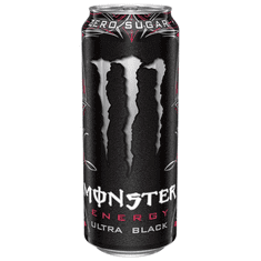 MONSTER ENERGY Ultra Black energijska pijača, 0,5 l pločevinka