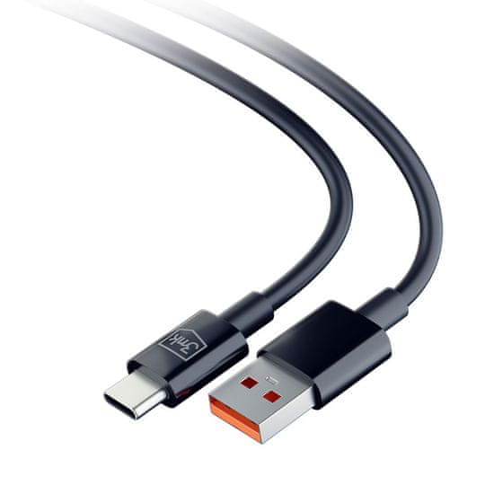 3MK Hyper Cable USB-A na USB-C 1.2m 3A črn