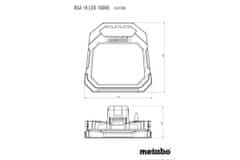 Metabo BSA 18 LED 10000 akumulatorska svetilka (601506850)