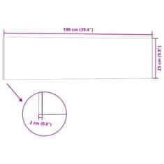 Vidaxl 3D stenski paneli 14 kosov svetlo sivi 100x25 cm EPS