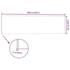 Vidaxl 3D stenski paneli 14 kosov rjavi 100x25 cm EPS