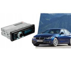 Dexxer 1DIN 12V LCD FM avtoradio 4x55W 2x USB Bluetooth SD + daljinec RENEW FORCE