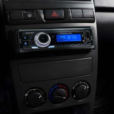 Dexxer 1DIN 12V LCD FM avtoradio 4x55W 2x USB Bluetooth SD + daljinec RENEW FORCE