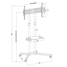 Maclean Stojalo za LCD TV MC-951 32''- 70''