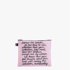 LOQI Set 3 žepkov z zadrgo Zip Pockets Guerrilla Girls, The Advantages Of Being A Woman Artist, Recy