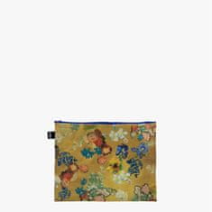 LOQI Set 3 žepkov z zadrgo Zip Pockets Vincent van Gogh, Bouquet / Flower Pattern, Recycled