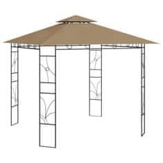 Vidaxl Paviljon 3x3x2,7 m taupe 160 g/m²