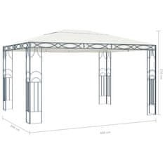 Vidaxl Paviljon 400x300 cm krem