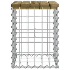 Vidaxl Vrtna klop gabion 33x31x42 cm impregnirana borovina