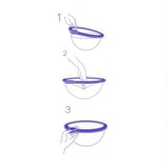 Brandani Set pokrov magic / 3 kos / 12,5, 17, 23,5cm / pvc, silikon