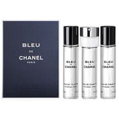 Chanel Bleu De Chanel - EDT polnilo (3 x 20 ml) 60 ml
