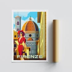 Wallity Plakat A4, Firenze - 1983