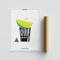 Wallity Plakat A3, Tequila Shot - 2050