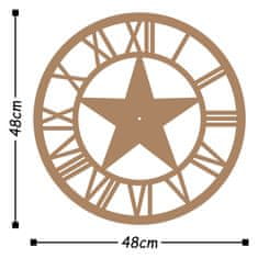 Wallity Dekorativna kovinska stenska ura