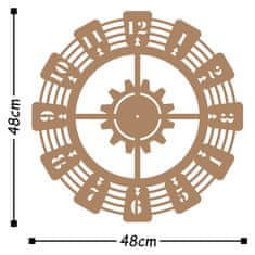 Wallity Dekorativna kovinska stenska ura
