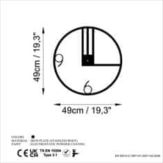 Wallity Dekorativna kovinska stenska ura