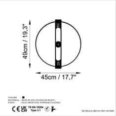 Wallity Dekorativna kovinska stenska ura